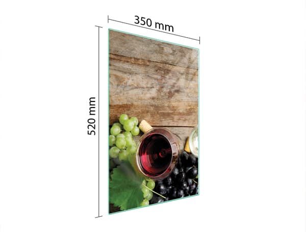 SKÄRBRÄDA I GLAS 35x52 TRÄ