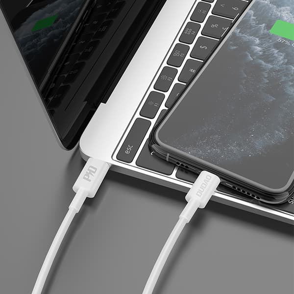 L6X USB-C - iPhone Lightning PD 20W 1m Kabel - Vit