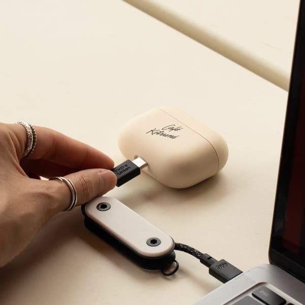 Native Union Pocket-kabel - USB-C - USB-C-kabel, 17 cm (skifergrøn)