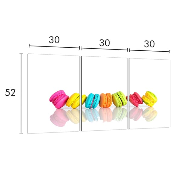 Skyddsplatta i glas för spis 3x30x52