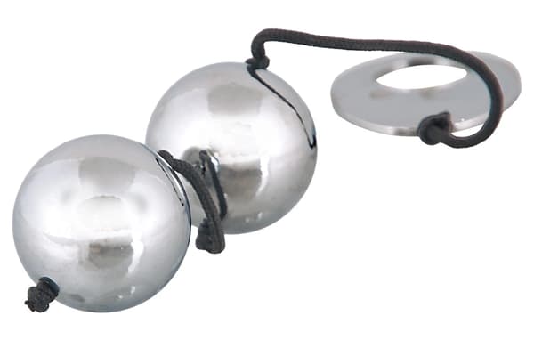 Bad Kitty Metall Geishabollar Dubbel Silver