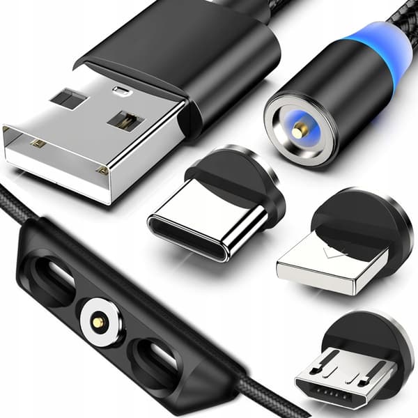 150 cm magneettinen kaapeli iPhonelle micro USB TYPE-C Koanni