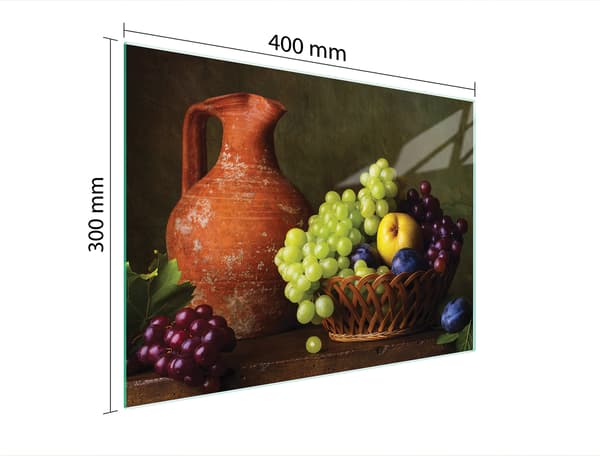 GLAS SKÆREBRÆT 40x30 DRUER