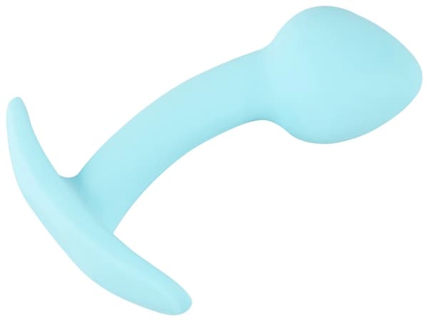 Cuties Silikon Perfekt Böjd Analplugg Blå