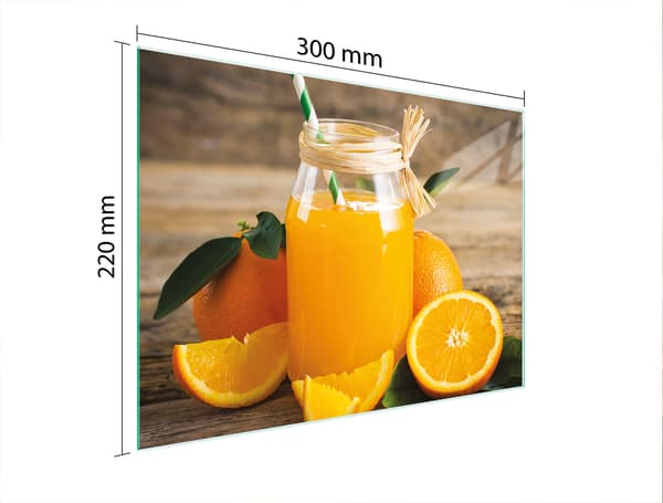 SKÄRBRÄDA I GLAS 30x22 FRUKT
