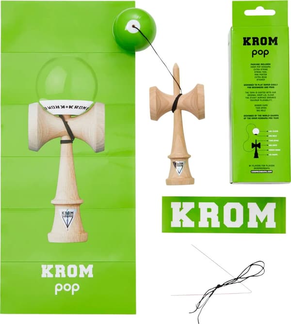 KROM Kendama POP LOL | Limegrön