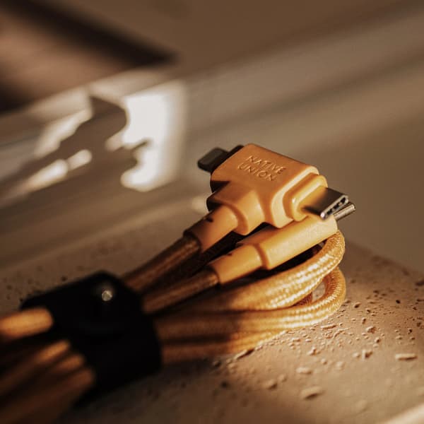 Native Union Belt Cable Duo - USB-C - USB-C / Lightning-kabel, 1,5 m (cosmos)