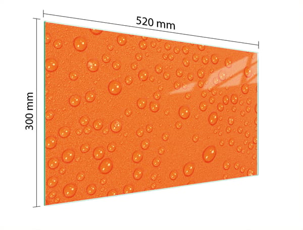GLAS SKÆREBRÆT 52x30 DROPS