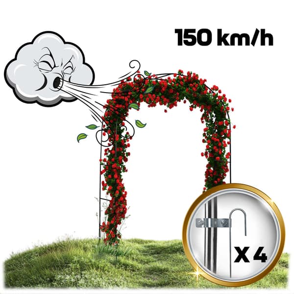 Trädgårdspergolabåge 240 cm Plonos PL-990