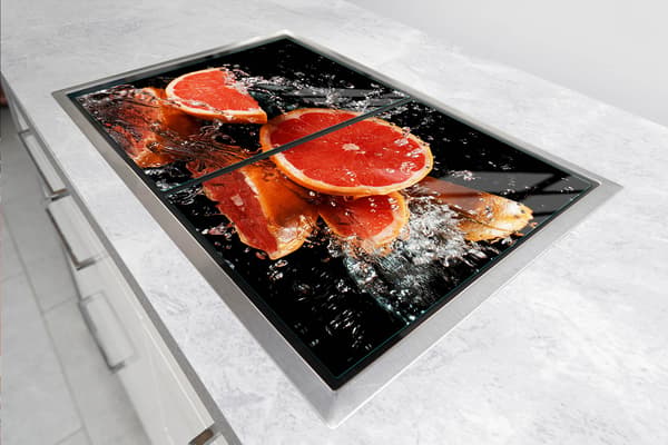 GLASSKYDDSPLÅT FÖR SPIS 70x52 GRAPEFRUKT