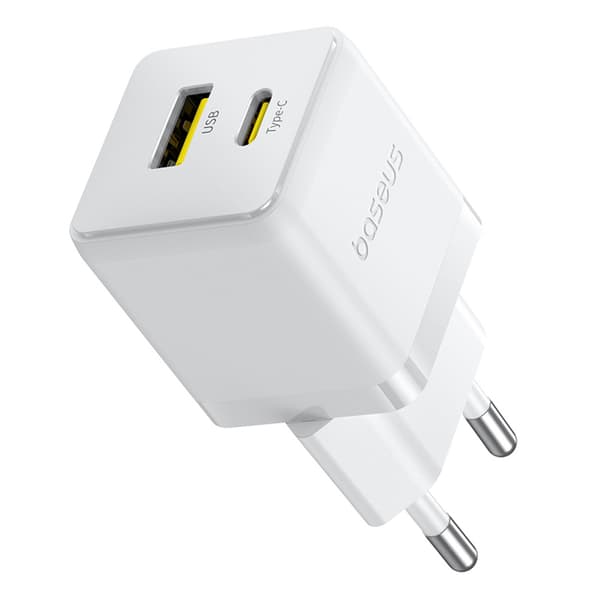 Palm 30W USB-C USB-A Vægoplader - Hvid