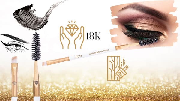 Sæt Professionel Makeup Svamp + Brynbørste