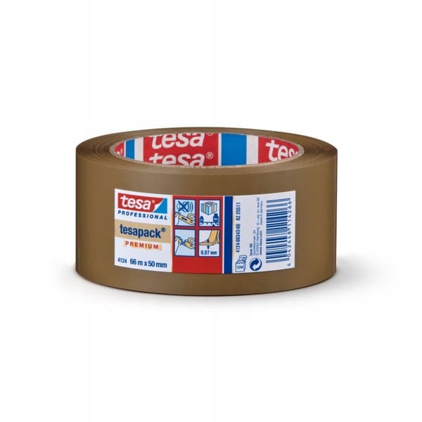 tesa PREMIUM packtejp 66 m x 50 mm brun tyst