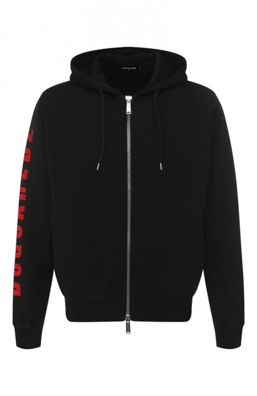DSQUARED2 Herrehættetrøje SORT - Størrelse: L