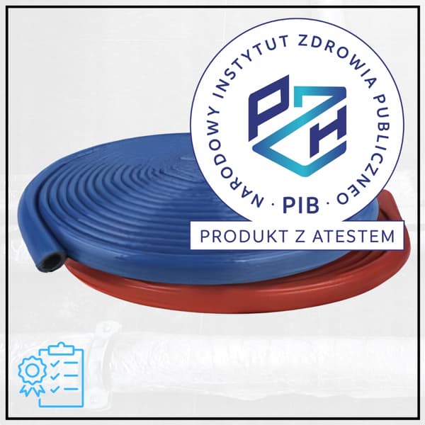 PEX-rörisolering 25 mm 28/6 tjock högkvalitativ - 10 m