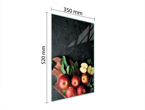 SKÄRBRÄDA I GLAS 35x52 ÄPPLE