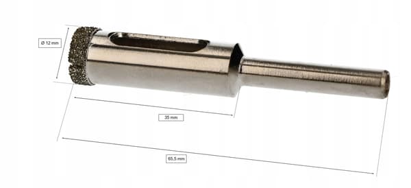 Diamantborr för stengods 12 mm