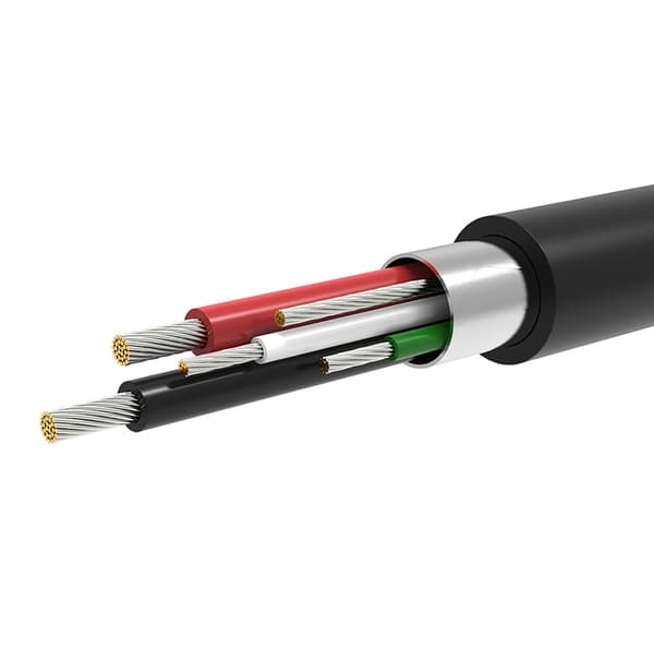 Mini USB-B (han) - USB-A (hun) OTG-adapter 10 cm - grå