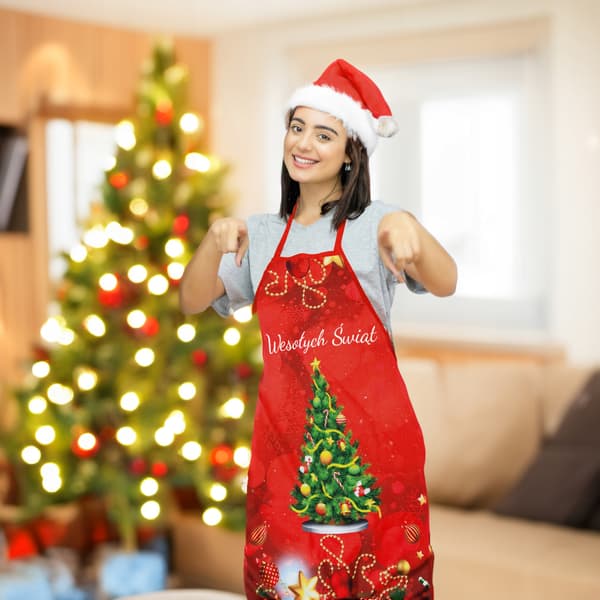 JULKÖKSFÖRKLÄDE JULKLAPP JULGRAN