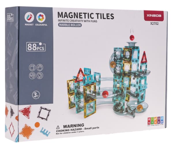 Magnetiska block med boll 88 st.