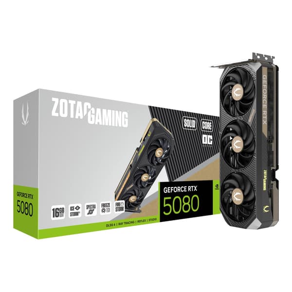ZOTAC GAMING RTX 5080 SOLID Core OC -näytönohjain