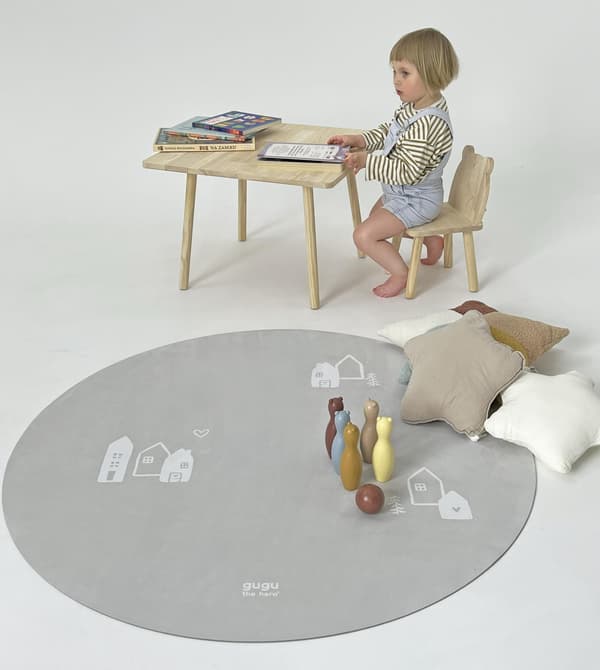 PRIME Scandi Mist rund gummimatta