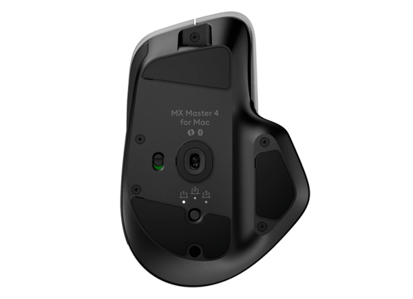 Logitech MX Master 4 til MAC trådløs mus RF trådløs + Bluetooth, 8000 DPI, Space Black