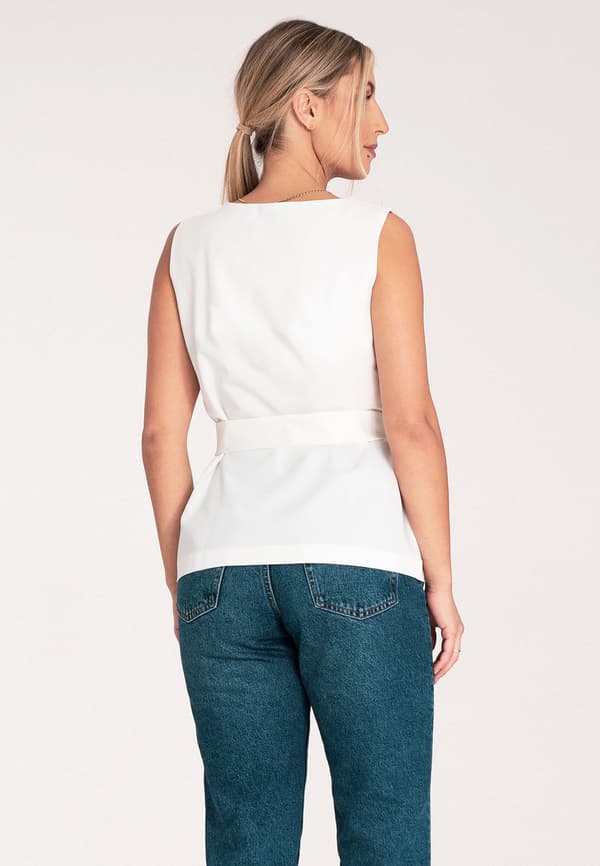 Elegant damblus off-shoulder ecru strl L M1071