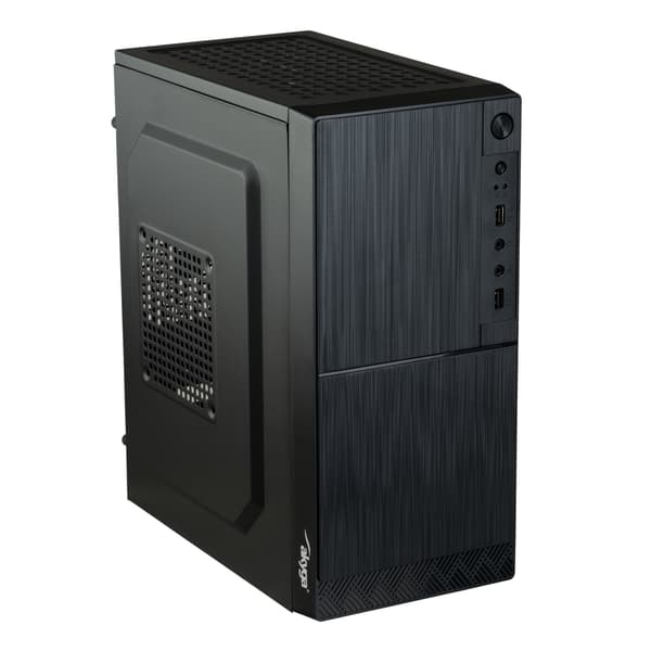 Akyga AK35BK 2xUSB 2.0 Micro ATX -kotelo musta ilman virtalähdettä