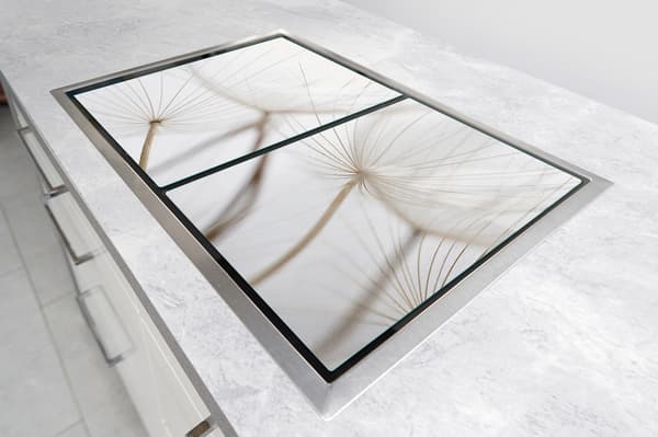 GLASSKYDDSPLATTA FÖR KÖK 2x35x52 BLOMMA
