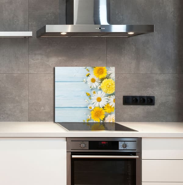 GLASPANEL FÖR KÖK 65x60 Kamomill