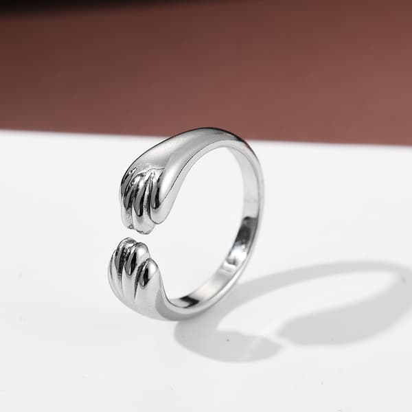 Sølv justerbar kattepote ring S925 sølv