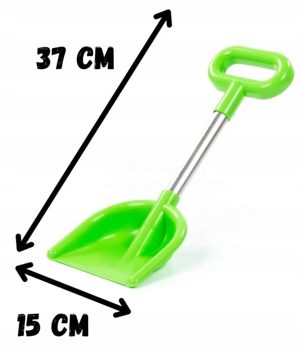MEGADIDI strandsandsskovl 37 cm SOLID aluminiumshåndtag