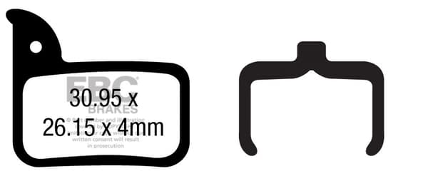 CFA667 - EBC Brakes cykelbromsbelägg (ekologiska)