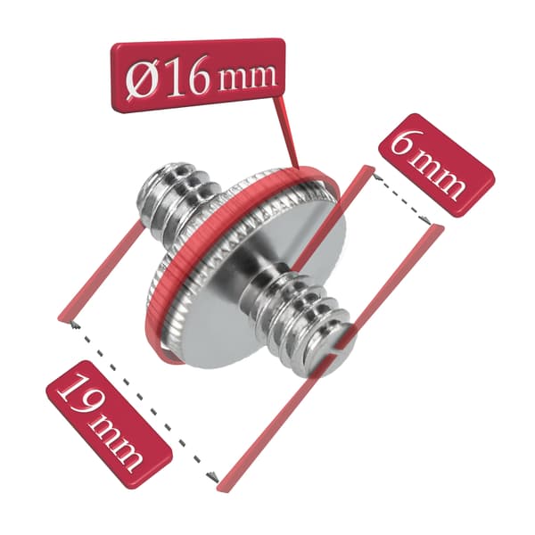 Dobbeltsidet 1/4” gevindstift til SUP ACTIV/SPACE boards