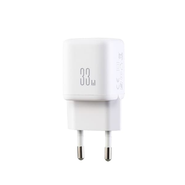 33W USB-A USB-C -seinälaturi - valkoinen