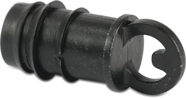 POM-prop 20 mm korrugeret 4-bar sort