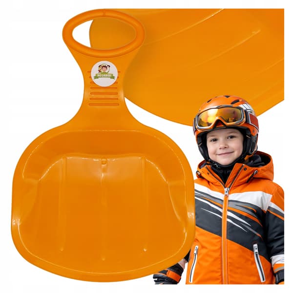 Sne-RUTSCHEBÅND APPLE XL KULE solid 51 cm ORANGE