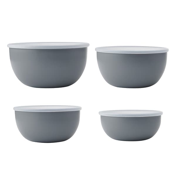KitchenAid Matlagningsskålar med Lock 4-pack Antracitgrå