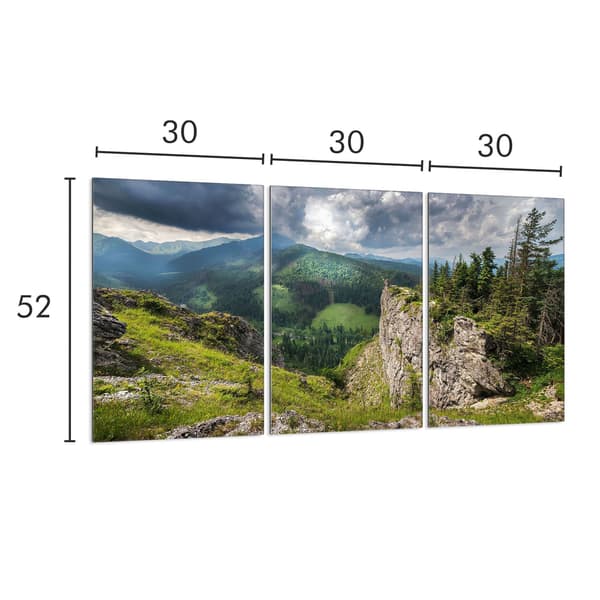 Lasinen suojalevy liedelle 3x30x52