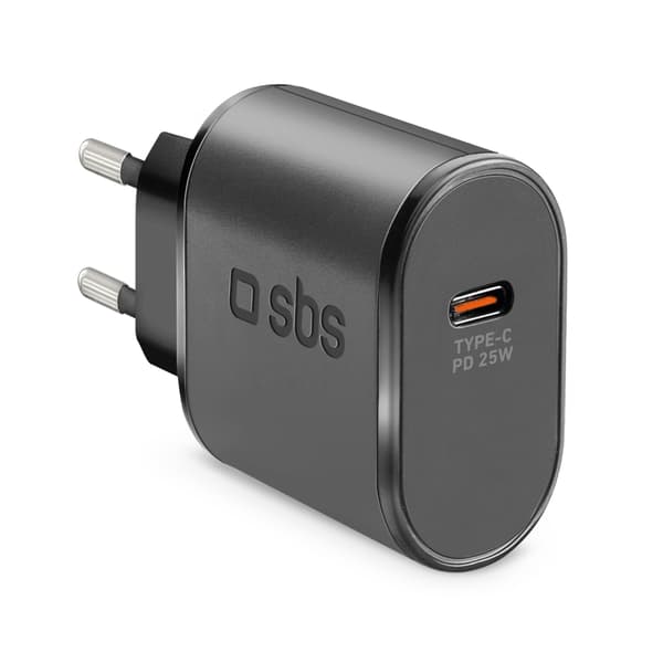 Strømforsyning USB-C 25W Vægoplader - Sort