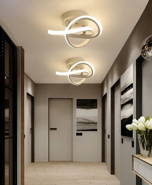 LED-LOFTLAMPE RINGLYKRONE BÅND MODERN 18W 26cm