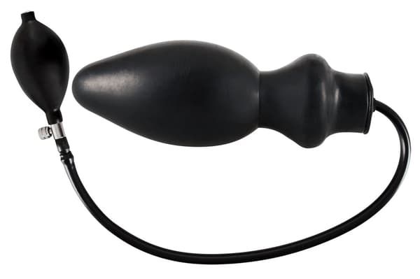 LATE X Oppustelig Latex Analprop Sort 20 CM