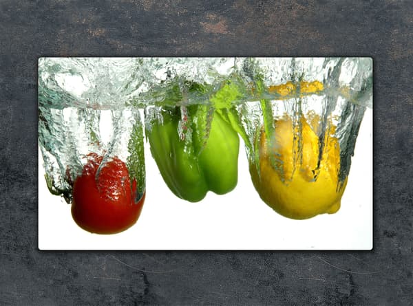 GLAS SKÆREBRÆT 52x30 PEPPER