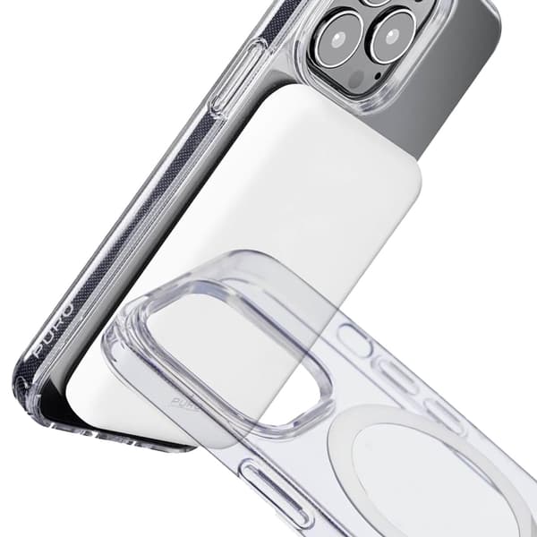 iPhone 14 Pro Lite MagSafe -silikonikuori - läpinäkyvä