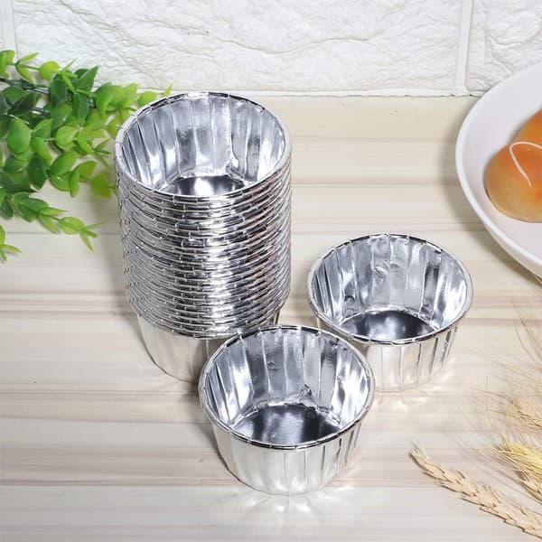 TG80292-3 MUFFINSPAPPER SILVERKOPPAR MUFFINFORM 50 ST