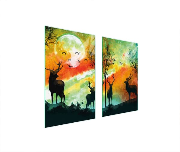 GLASSKYDDSPLÅT FÖR SPIS 75x52 DEER