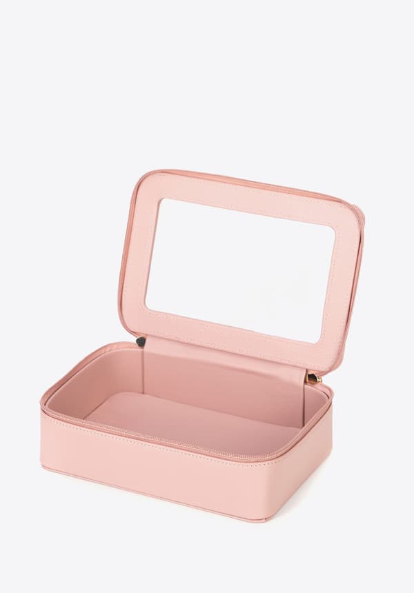 Wittchen Rektangulär Sminkväska i Konstläder för Damer i Rosa