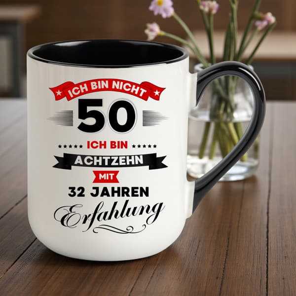 Rolig mugg, 50-årspresent