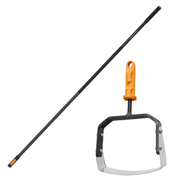 Fiskars oneclick Push-pull Weeder Head 15cm + Kahva 161cm